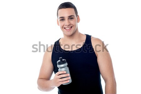 Handsome young fitness guy Stock photo © stockyimages