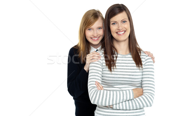 дочь матери за улыбаясь Постоянный Сток-фото © stockyimages