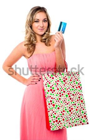 Glimlachende vrouw mooie jonge vrouw poseren vrouw Stockfoto © stockyimages