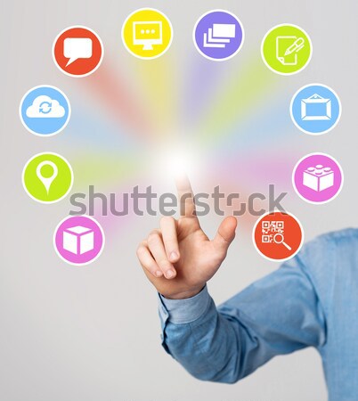 Media and communication icons Stock photo © stockyimages