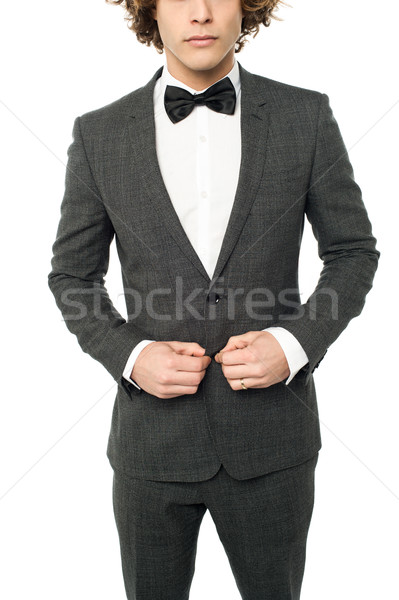 Cropped image of a man in tuxedo Stock photo © stockyimages