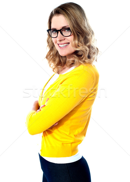 Young attractive girl in casual style Stock photo © stockyimages