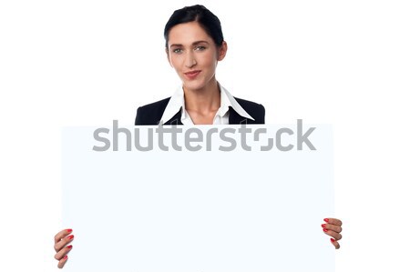 Erzeugnis ad Bord Stelle Business hierher Stock foto © stockyimages