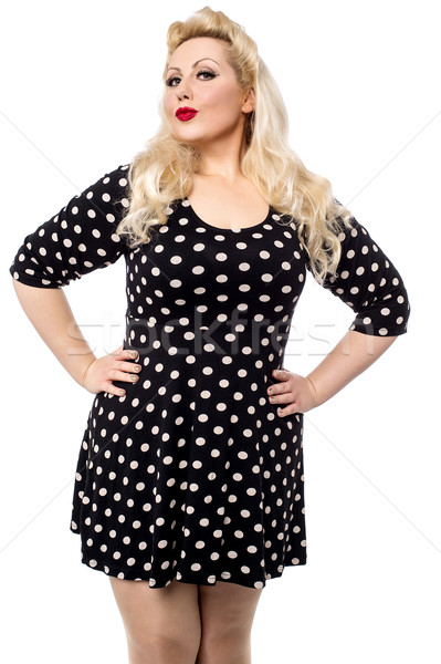 How is my polka dots dress ? Stock photo © stockyimages