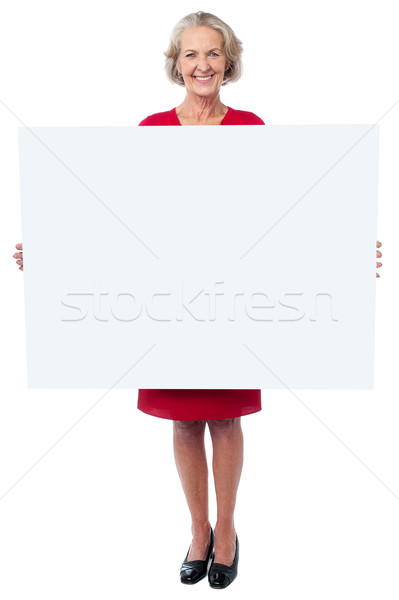 Foto stock: Mujer · anuncio · bordo · atractivo