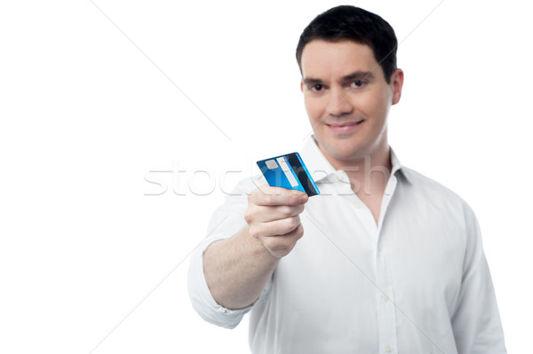 Take my cash card for shopping. Stock photo © stockyimages
