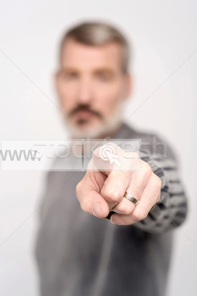 Stock photo: www written in search bar on virtual screen