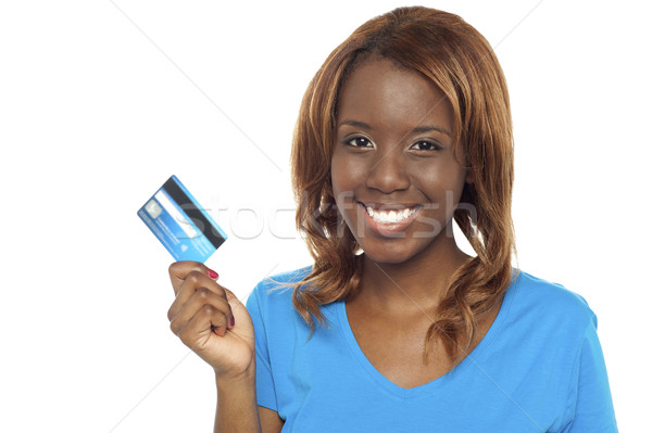 Lets shop and swap the credit card Stock photo © stockyimages