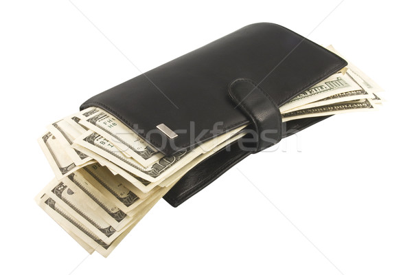 Leather billfold with money. Stock photo © stokato