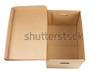 Open empty cardboard box Stock photo © stokato