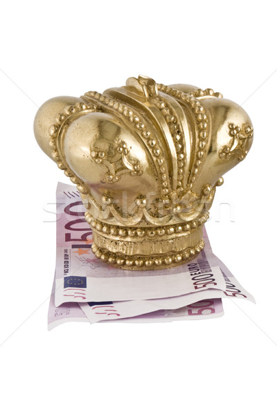 Crown on money Stock photo © stokato