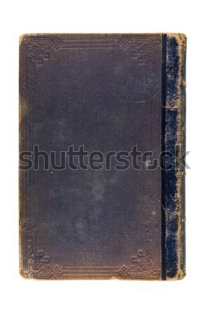 Geschlossen altes Buch top Ansicht alten weiß Stock foto © stokato