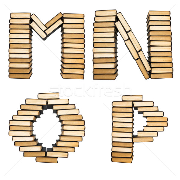 ABC from books. Alphabet, isolated on a white background Stock photo © stokato