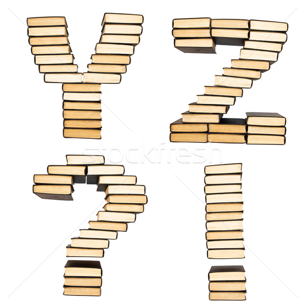 ABC from books. Alphabet  isolated on a white background Stock photo © stokato