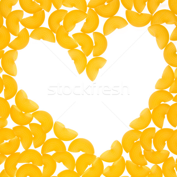 Frame of pasta in the form of heart Stock photo © stokato