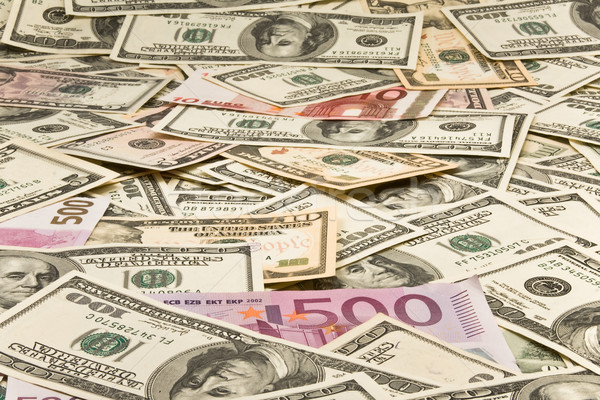 Para dolar euro iş arka plan finanse Stok fotoğraf © stokato