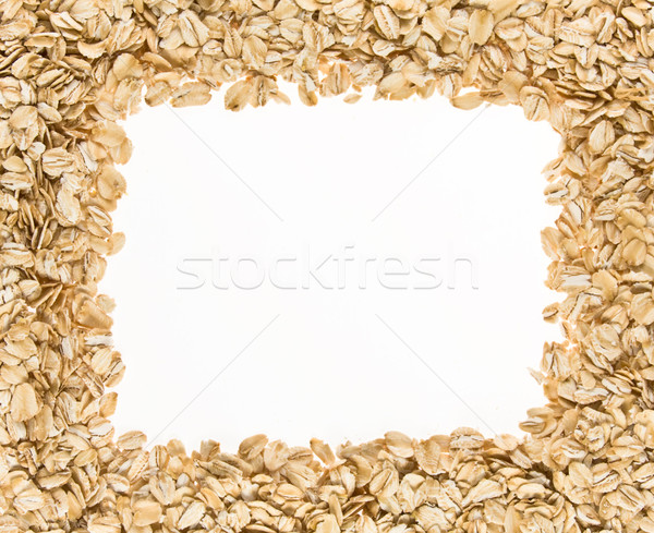 Frame of oatmeal. Stock photo © stokato