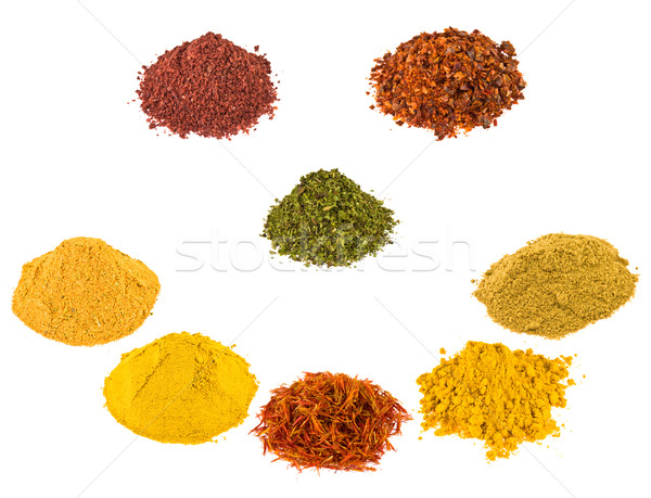 Group Spice isolated  on  white background. Stock photo © stokato