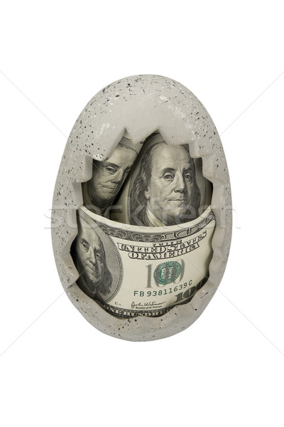 Dollars in ceramic egg  Stock photo © stokato