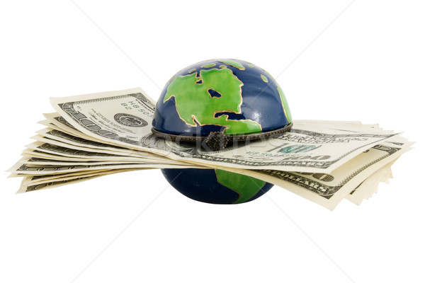 Money in globe Stock photo © stokato