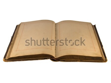 Open old  book with empty pages. Stock photo © stokato