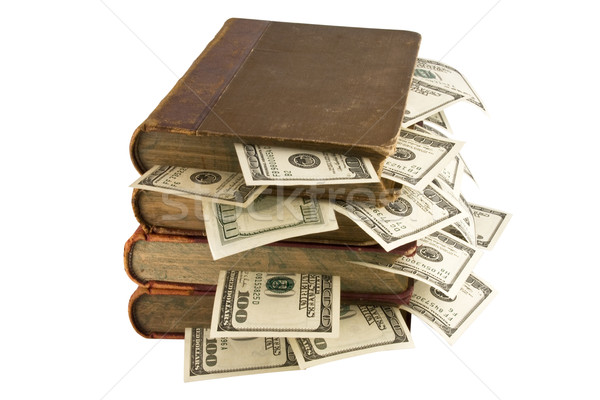 Money in old books Stock photo © stokato