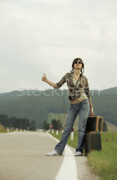 Hitchhiker Stock photo © stokkete