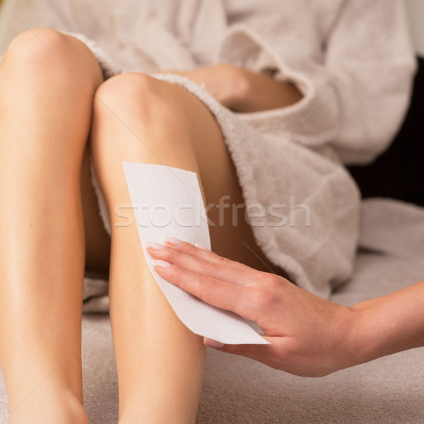 Ceretta trattamento spa donna gambe pelle Foto d'archivio © stokkete