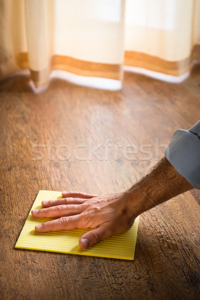 Hardwood floor manteinance Stock photo © stokkete