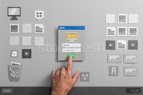 User login and application launching Stock photo © stokkete