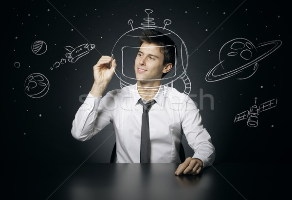 Spaceman Stock photo © stokkete