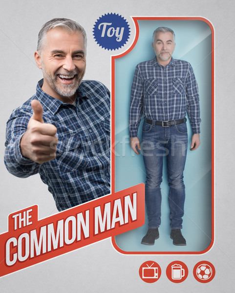 Stock photo: Lifelike male doll