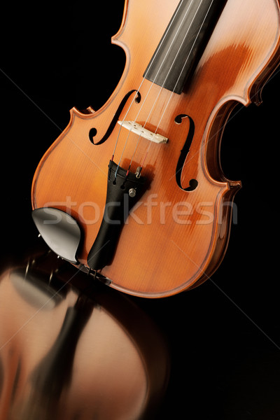 Foto stock: Violín · elegante · tiro · música · rojo · elegancia