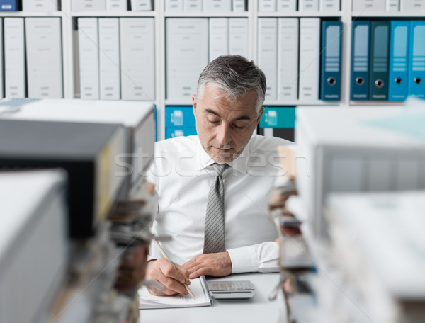 Manager overloaded with work Stock photo © stokkete