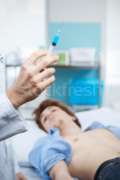 Injecting medication Stock photo © stokkete