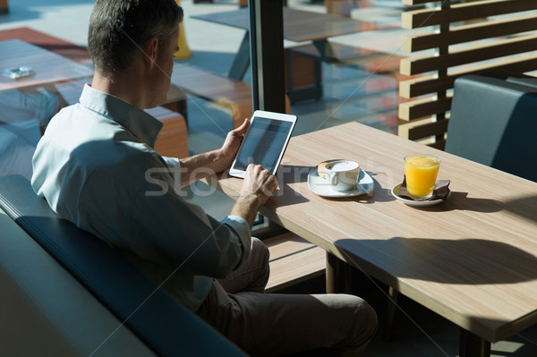 Stock photo: Relaxing breakfast at the bar