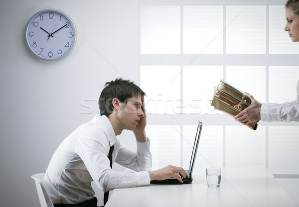 overworked businessman Stock photo © stokkete