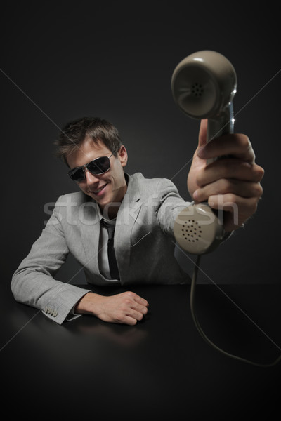 Stock photo: It's for you! 