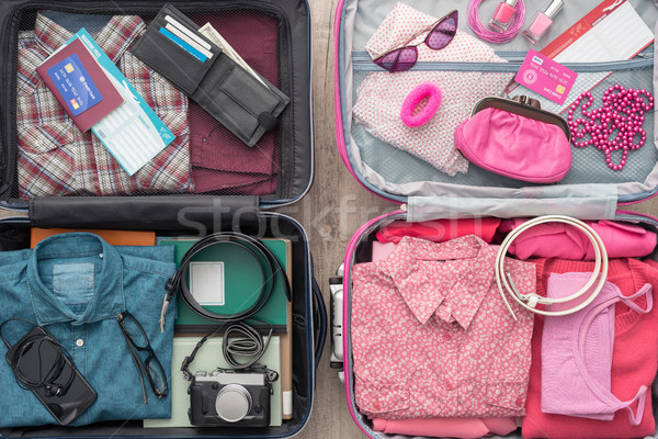 Stock photo: Couple leaving for a trip