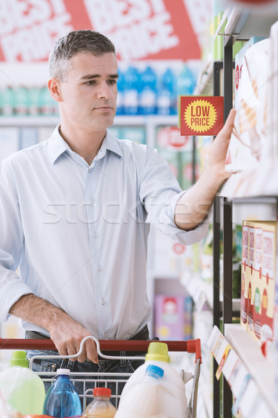 Man at the supermarket Stock photo © stokkete