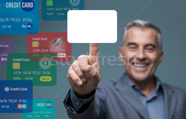 [[stock_photo]]: Affaires · paiement · méthode · carte · de · crédit · interactive