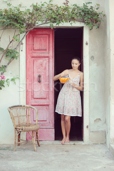 Stock photo: orange juice