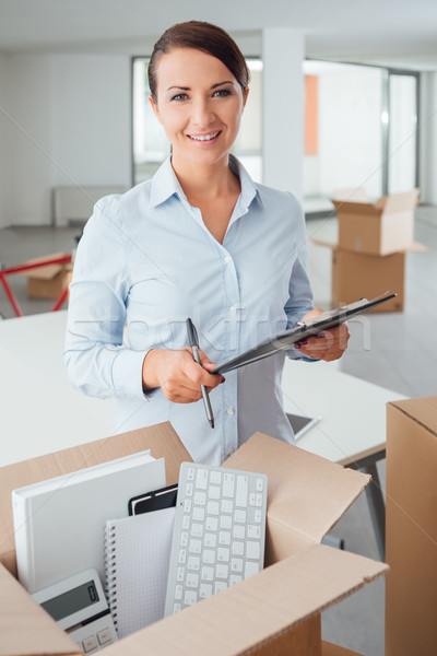 Office relocation checklist Stock photo © stokkete