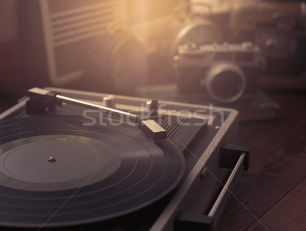 [[stock_photo]]: Vintage · objets · ensemble · fenêtre · rétro · renaissance