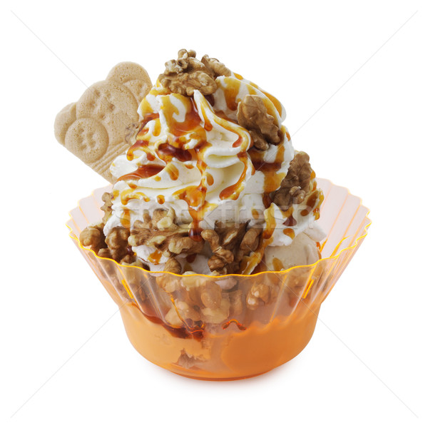 Crème glacée icecream sundae blanche alimentaire été [[stock_photo]] © stokkete