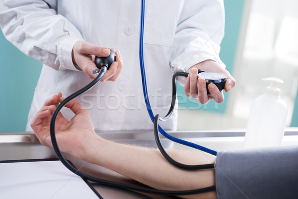 Stock photo: Measuring blood pressure