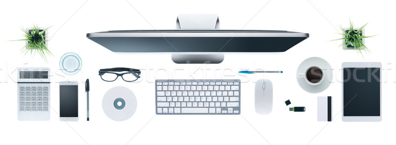 Hi-tech business desktop Stock photo © stokkete