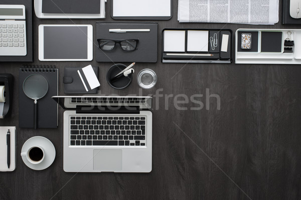 бизнеса workspace корпоративного Desktop ноутбука цифровой Сток-фото © stokkete