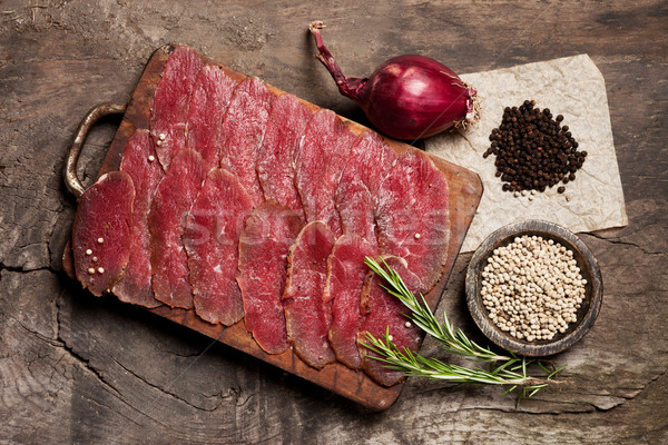 Elegant food preparation: meat Stock photo © stokkete