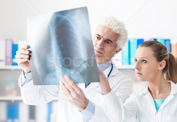 Radyolog xray asistan ofis sağlık önleme Stok fotoğraf © stokkete